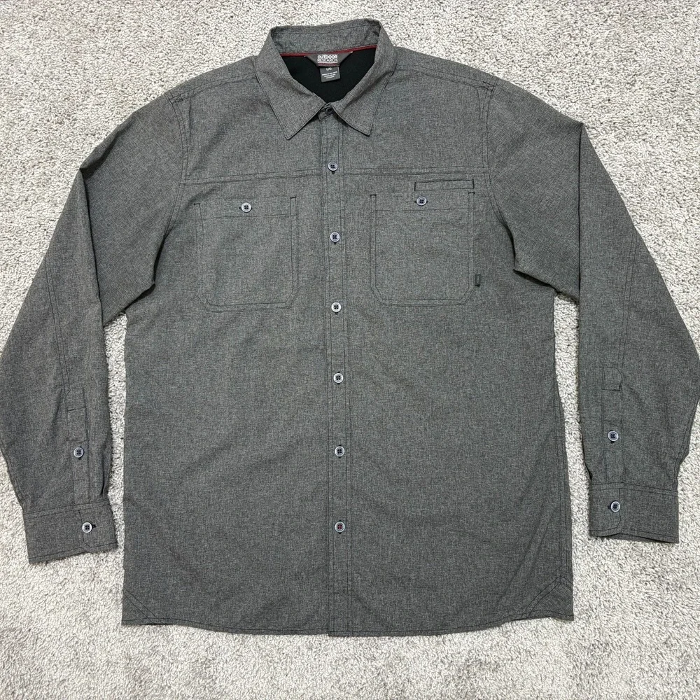 Outdoor Research Shirt Wayward II LS Long Sleeve Button Stretch Gray Mens Large - Picture 2 of 16